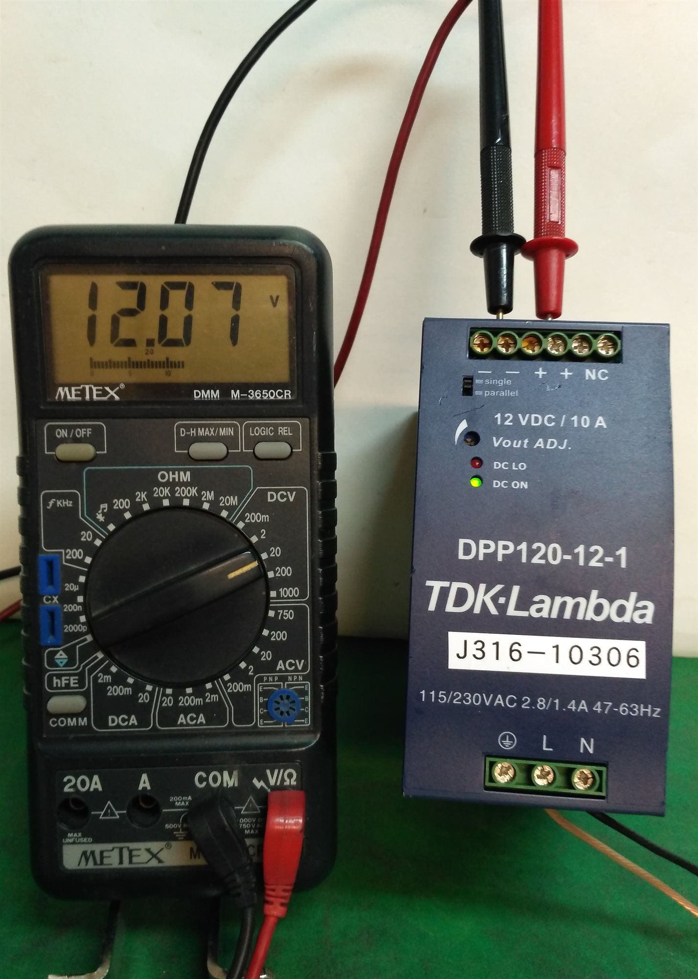 TDK P6-120HMPGスーパーメタル 10306 TDK-LAMBDA PWR SUPPLY, O/P 12VDC 120W, I/P 115/230VAC 2.8